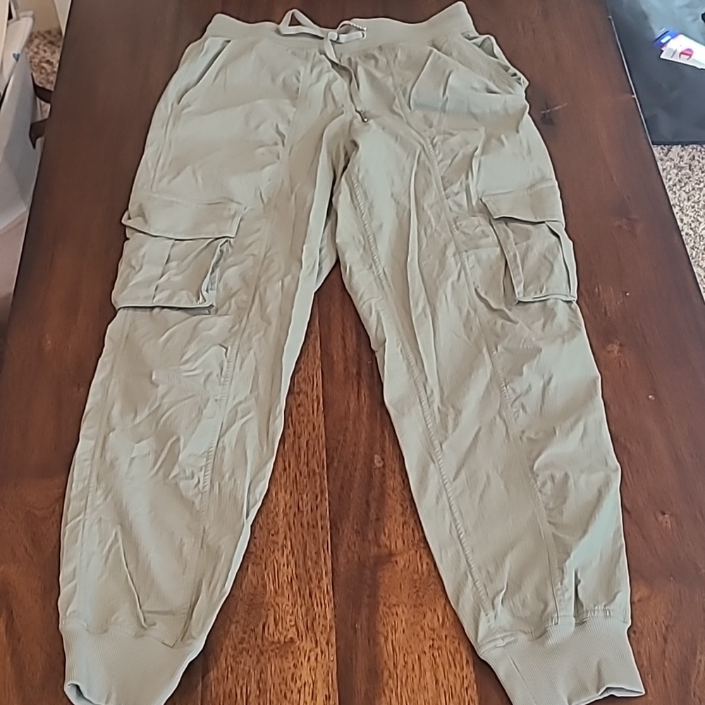 lululemon athletica Light Sage Green Cargo Joggers